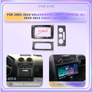 Maisimei Marco de DVD de coche negro mate de 10,1 pulgadas para <span class=keywords><strong>VOLKSWAGEN</strong></span> <span class=keywords><strong>CADDY</strong></span> 2005 <span class=keywords><strong>2010</strong></span> MANUAL AC para <span class=keywords><strong>CADDY</strong></span> AUTO AC <span class=keywords><strong>2010</strong></span> 2015 LHD RHD - Product Image 4