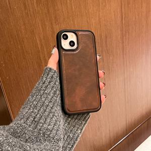 Étui de téléphone personnalisable en cuir TPU 360° intégral, antichoc, anti-traces de doigts, étanche, protection d'écran couleur unie - Product Image 6