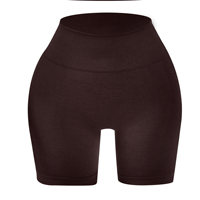 Shorts de yoga taille haute pour femmes, grande taille, en spandex/nylon, avec logo personnalisé, sans couture, élastiques à la taille, respirants et à séchage rapide, avec contour 3D
