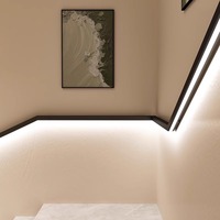 Main courante en acier inoxydable personnalisée à bas quantité minimale de commande lumière LED projecteur balustrade rampe d'escalier