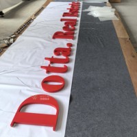 Lettres lumineuses rétroéclairées rouges exquises : Boîtier lumineux haut de gamme en acier inoxydable 304 pour une devanture de magasin saisissante