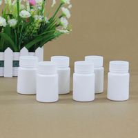 Flacon de médicament en PEHD 20ml 30ml à ouverture large, pot à pilules en plastique avec bouchon à vis et opercule en aluminium pour capsules et comprimés – Vente directe usine