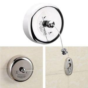 Corde à linge rétractable portable en acier inoxydable pour intérieur et extérieur, séchoir à linge, vente en gros - Product Image 6