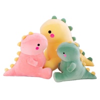 25 cm mignon doux vert ringard Dragon peluche Animal coton tissu peluche dinosaure jouet jeter oreiller en gros dinosaure poupées en peluche