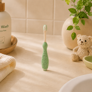 Juego de vasos para cepillos de dientes de PP, TPE y nailon de venta directa, productos reciclables para el baño del bebé, para limpiar los dientes y prevenir enfermedades de las encías. - Product Image 4