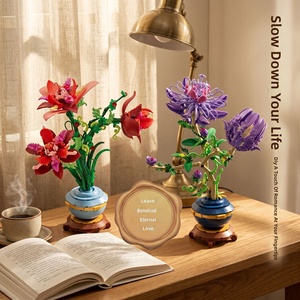 <span class=keywords><strong>Bouquet</strong></span> <span class=keywords><strong>de</strong></span> briques en plastique à succès – Décoration éternelle, jouet d'assemblage anti-stress DIY, ensemble <span class=keywords><strong>de</strong></span> 40 pièces, thème animaux et nature, pour les 14 ans et plus - Product Image 3