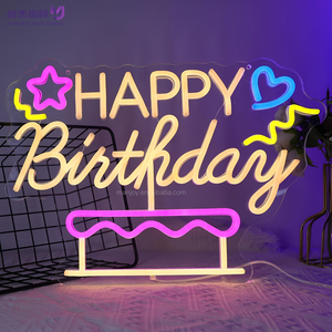 Letrero de Neón 3D de Feliz Cumpleaños para Decoración de Fiestas en Casa, Resistente al Agua IPX7, Texto Personalizado, Letrero de Neón LED con Alimentación de 5V - Product Image 2
