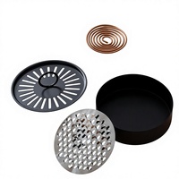 Boîte à spirales anti-moustiques avec couvercle et poignée, résistante au feu et anti-brûlure, pour usage domestique créatif en intérieur