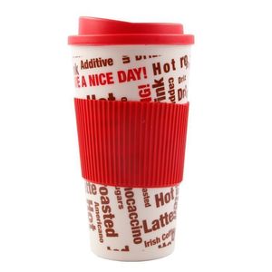 Eco friendly 651ml customizable coffee tea travel mug portable coffee cup plastic travel tumblers with lid