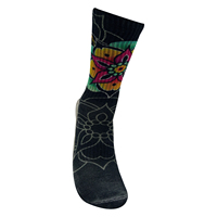 Chaussettes à la mode personnalisées OEM avec impression photo numérique Fashion Crew Sublimation pour hommes