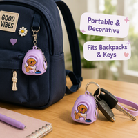 Mini porte-clés valise anti-stress, jouet rotatif, gadget sensoriel, étui de rangement portable, dessin animé, 4 motifs, logo personnalisé, cadeaux 3+