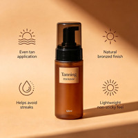 Mousse autobronzante naturelle à séchage rapide pour un bronzage uniforme, soin de la peau léger, mousse autobronzante sans soleil, OEM, marque privée