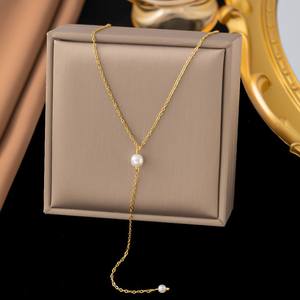 MW Hochwertiger 18 Karat PVD vergoldeter Damen schmuck Transit Free Butterfly Bow Heart Moon Edelstahl Halskette Schmuck - Product Image 3