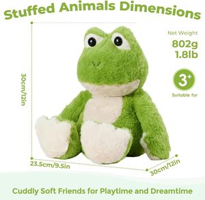 Cuscino Riscaldante a Forma di Rana per Microonde, Giocattolo di Peluche per Dolori Mestruali, Riscaldabile e Raffreddabile - Product Image 2
