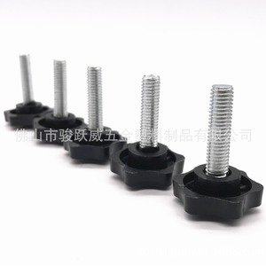 Star Handle Screws Stainless Steel Black Cylindrical <b>Head</b> 30mm Diameter Hardware Accessories - Product Image 1