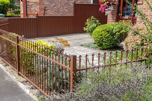 Fabricant Nouveau Design Prix de Gros Tube Carré Métal <span class=keywords><strong>Cheval</strong></span> intimité jardin Clôture Treillis - Product Image 6