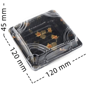 HYX-81200 <span class=keywords><strong>Bingo</strong></span> Échantillons gratuits Vente chaude Boîte à emporter pour sushis et pizzas Emballage en plastique PET carré jetable - Product Image 2