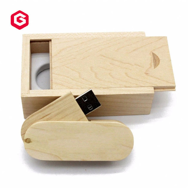 Wholesale Custom Logo Wooden USB 2.0 Flash Drive with 16GB/32GB High Quality New Business Gift