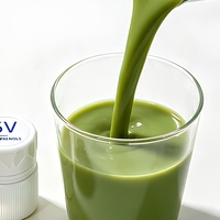 Capsules de Laitue Lyophilisée au Matcha et aux Polyphénols de Chlorophylle 5V, Extrait Herbal, Sans Sucre, Qualité Alimentaire, Portable, Libération par Torsion