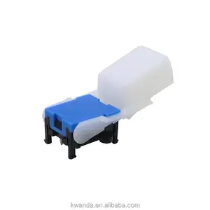 3 pin 1P2T landline phone hook switch rectangle white knob blue cover Telephone switch