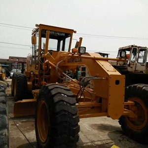 Niveleuse Caterpillar 120G avec lame jaune, cabine fermée, commande PLC, pneus tout-terrain de 140k, grand format - Product Image 1