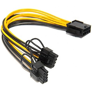 สายแปลงไฟ PCIe 8 พิน ตัวเมีย เป็น Dual PCI-E 6+2 พิน ตัวผู้ VGA ขนาด 18awg ยาว 20 ซม. สำหรับเซิร์ฟเวอร์ PSU/สายแปลงบอร์ด 17 Breakout Board - Product Image 2