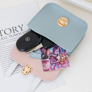 Wholesale Cute Female Creative Mini Leather <b>Wallet</b> with <b>Small</b> Cap Lock Coin Bag Keychain Pendant <b>Small</b> Leather <b>Wallet</b> - Product Image 5