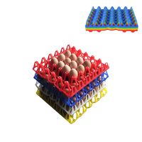 Plateau à œufs en plastique - Plateau à œufs empilable durable en plastique - Palette empilable pour le transport de volailles