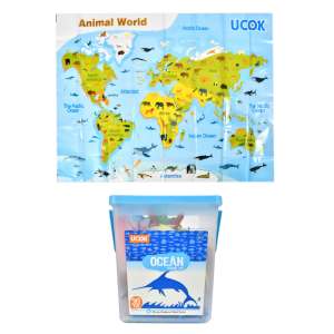 UCOK - Juego <span class=keywords><strong>de</strong></span> 30 Figuras <span class=keywords><strong>de</strong></span> Animales Marinos <span class=keywords><strong>de</strong></span> Alta Calidad, <span class=keywords><strong>de</strong></span> PVC Seguro, con Mapa, Juguetes <span class=keywords><strong>de</strong></span> Animales del Océano para Niños - Product Image 5