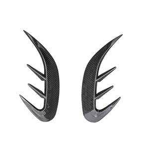 New Dry Carbon Rear Bumper Rocker Winglet Side Skirts <b>Splitters</b> for Mercedes Benz W118 C118 CLA45 CLA35 Auto Tuning - Product Image 1