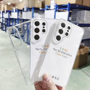 Coque de téléphone transparente en TPU de 2 mm pour Samsung Galaxy S26 Ultra S26 Edge S26 Plus S25, protection antichoc transparente - Product Image 1