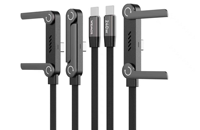 Câble de charge rapide TUTI Best Sellers 240W, câble de données tressé, type-C vers USB, avec support de téléphone pour téléphone