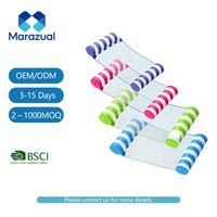 Hamac gonflable Marazual amélioré en PVC à double tube, transat flottant 4-en-1 robuste pour les fêtes estivales