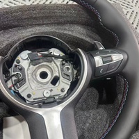 Volant de voiture pour BMW Série F F10 F30 F31 F32 F20 E92 X6 E71 X5 E70 M3 M4 M Sport Volant en cuir noir