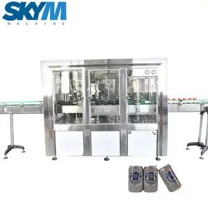 Automatic Small Beer Aluminum Can Filling Plant / Machine Carbonated Canning Equipment Line / Filling Machine Juice