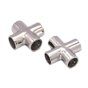 Conectores Cruzados de Acero Inoxidable de 25 mm para Conexión de Barandillas de Toldos de Yates - Product Image 1