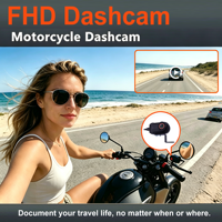 Caméra embarquée moto et vélo électrique à succès avec objectif unique, Wi-Fi, application et enregistrement portable pour le sport à moto, avec DVR 1080P