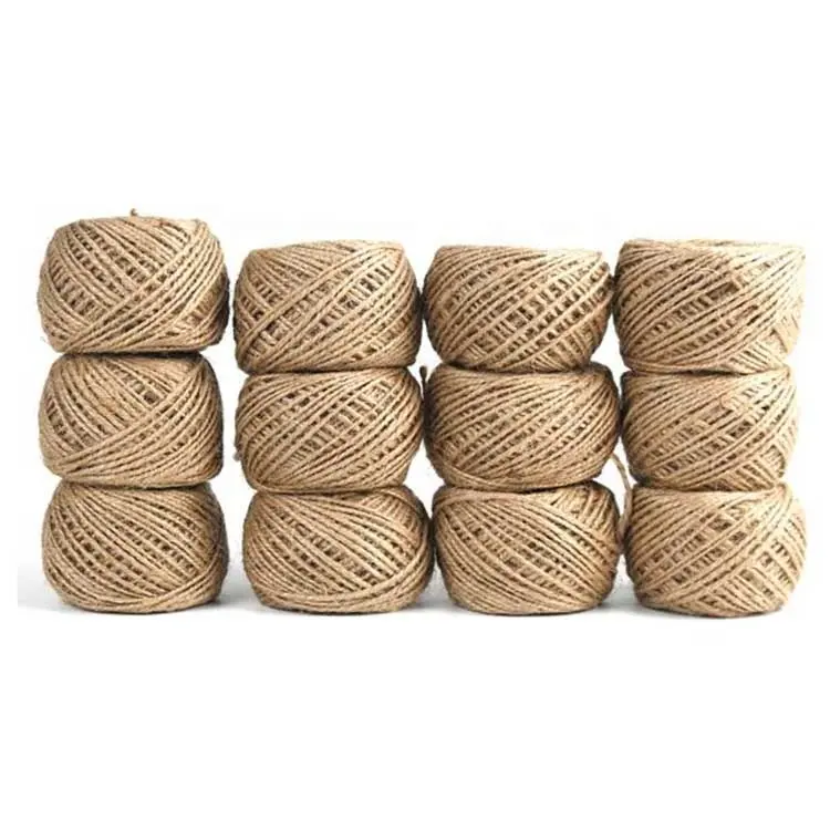 Suministro DE FÁBRICA DE China 100% producto de hilo de yute de sisal de cáñamo natural para bricolaje y decoración