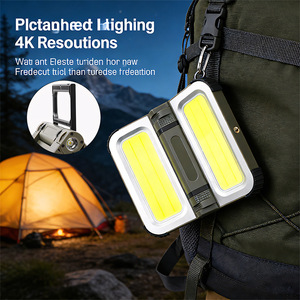 Yunmai Foldable Camping Work Light Solar USB Charging Built-In 3000mAh <b>Battery</b> Adjustable Brightness Magnetic Mount Outdoor Use - Product Image 3