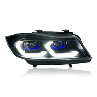 SJC Luces Diurnas Amarillas DRL para BMW Serie 3 E90 2005-2015, Actualización de Faros Delanteros, Lentes LED, Nuevo Estilo de Sistemas de Iluminación