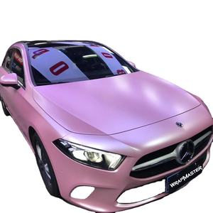 WRAPMASTER Vinilo Decorativo para Autos de 1.52*17m, Adhesivo Removible, Acabado Satinado Metálico Rosa Concha, Precios de Vinilos para Autos - Product Image 1