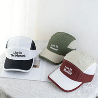 Gorro de 7 Paneles de Poliéster Impermeable de Secado Rápido con Logotipo Bordado Personalizado OEM de Alta Calidad, Gorra de Correr Personalizada para Hombre