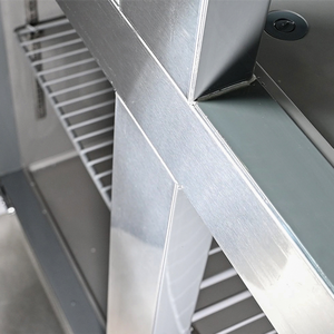 Réfrigérateur commercial vertical à grande capacité à quatre portes, refroidissement par air/direct, en acier inoxydable, armoire réfrigérante/congélateur - Product Image 4