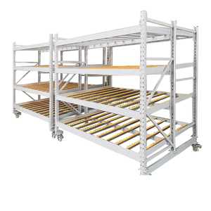 창고 저장 활주 중력 판지 교류 깔판 롤러 선반 - Product Image 3
