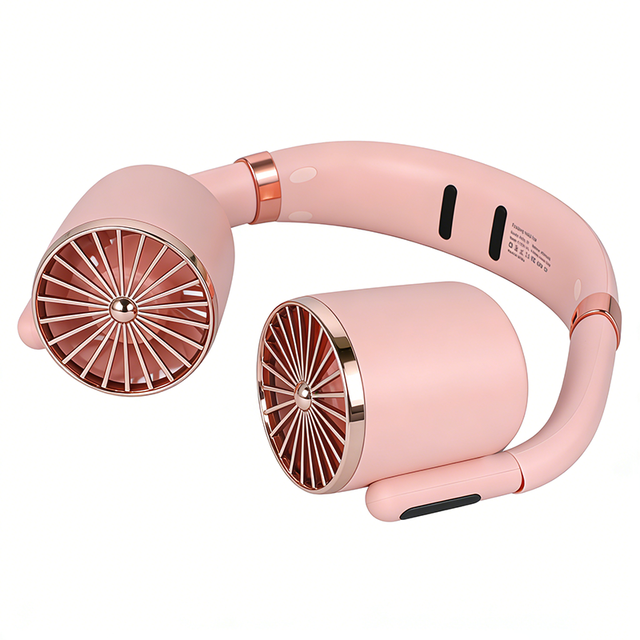 ABS Silicone 360 Surround Wind 4000mAh Aromatherapy Foldable Lightweight Mini Neck Fan Turbine Portable Outdoor Car/RV