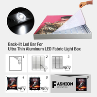 Barres lumineuses LED rétroéclairées DC24V, boîte lumineuse LED fine, 3 LED/pièce, lentille 3030, extérieur, 270 mm, petite barre LED pour boîte lumineuse à éclairage simple face
