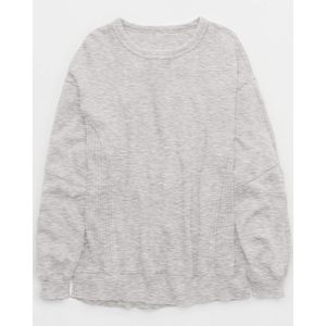 Sudadera de Forro Polar Oversize para Mujer FOXA, Cuello Redondo, Suave y Cómoda, Ajuste Holgado, Ropa Casual para Otoño - Product Image 5
