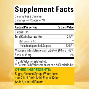 Gummies de citrate de magnésium à faible MOQ favorisant la relaxation musculaire, la santé cardiaque, nerveuse et osseuse, saveur baies mélangées avec d'autres ingrédients naturels - Product Image 2