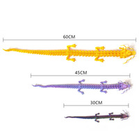 Modèles de dragons imprimés en 3D, dragon fidget imprimé en 3D, statue de dragon doré, articulations flexibles