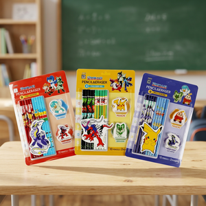 Set de Lápices de Madera con Borrador de Pokémon Elite, Material Escolar para Niños, Regalo para Estudiantes, Venta al Por Mayor - Product Image 3